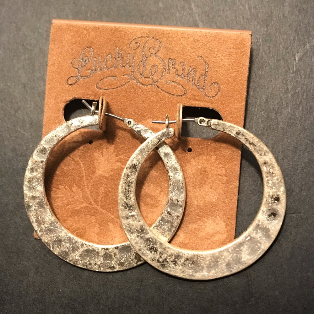 Lucky Brand Silver Hoop Earrings